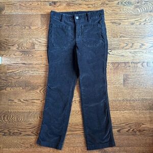Free People Black Brushed Corduroy Pants | Size 4